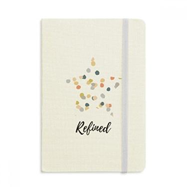 Imagem de Caderno com estampa de arte abstrata em tecido oficial capa dura para diário clássico