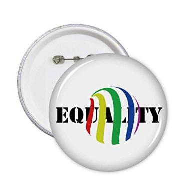 Imagem de Identifique a igualdade de arco-íris, parcelas, pinos, emblema, botão, emblema, decoração, 5 peças