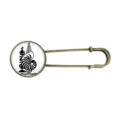 Imagem de Broche de metal retrô com emblema Nacional da Nova Caledônia