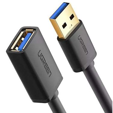 Imagem de Extensor Usb 3.0 Ugreen (0,5m) Preto - 30125