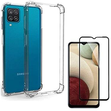 Imagem de Kit Capa Anti Impacto para Samsung Galaxy M12 + Película de Vidro 3D Full Cover Proteção Total Tela [FIT IT]