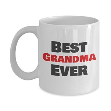 Imagem de Caneca de café Ever Best Gifts para mãe, pai, irmão, irmã, filho, filha, avó, avô, tia, tio, primo, sobrinha, sobrinho (avó)