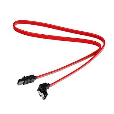 Imagem de Cabo SATA Plus Cable PC-CBST03RD 50Cm Vermelho - Conectores de 180° e 90° Taxa de Transferência até 3Gbps Compatível com HD, SSD, CD/DVD, 441060200102