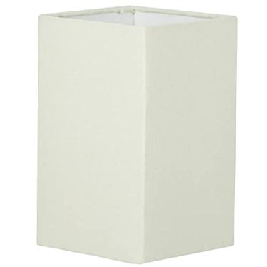 Imagem de Cúpula Quadrada de Abajur Tecido Bege 12x20cm