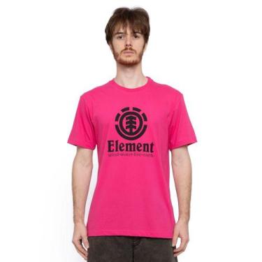 Imagem de Camiseta Manga Curta Element Vertical Color E471a0535 Rosa Escuro