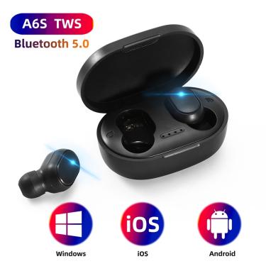 Imagem de Fone de ouvido sem fio A6S Bluetooth 5.0 / Airdots