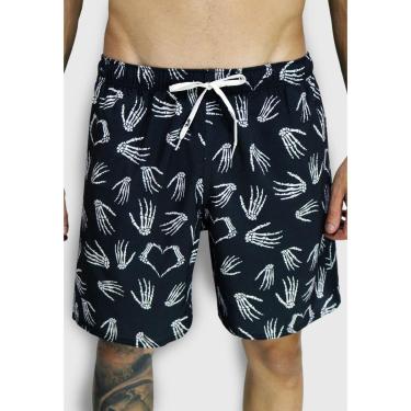 Imagem de Short Alkary Elástico Mãozinhas Preta.-Masculino