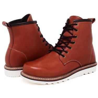 Imagem de Bota Coturno Moc Toe Couro Lactego Confortável-Masculino