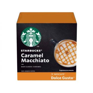 Imagem de Cápsula Nescafé Caramel Latte Macchiato - Dolce Gusto Starbucks 12 Cáp