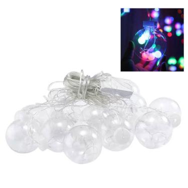 Imagem de Pisca Pisca Natal Natalino 12 Bolas 3 Metros Super Led Controle 8 Modos Arvore de Natal Iluminaçao Decoraçao Fim de Ano