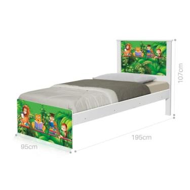 Imagem de Cama Solteiro Adesivada Safari
