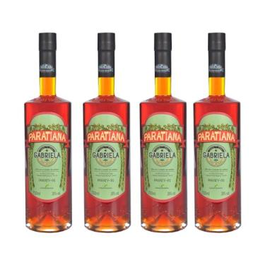 Imagem de Kit 4 Cachaças Gabriela Cravo E Canela Paratiana 700 ml Artesanal Premium Premiada Paraty Destilada Presente Jorge Amado Natal Drink Pinga
