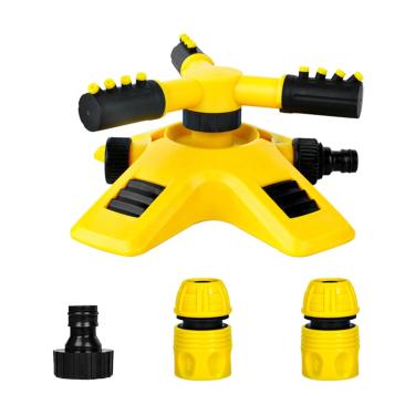 Imagem de Qianly Sistema de aspersão de quintal, aspersor de jardim giratório automático de 360 graus, 12,7 mm Estilo C
