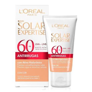 Imagem de Protetor Solar Facial Com Cor L'oréal Expertise Antirrugas Fps 60 - 40
