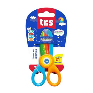 Imagem de Tesoura Plastica Tris Nhac Cartela 1 Unidade