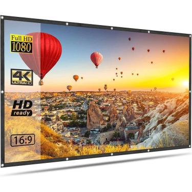 Imagem de Tela de projeção de 100 polegadas, tela de filmes de projeção HD 16:9