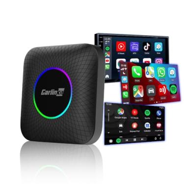 Imagem de CarlinKit Adaptador sem fio para carros Android Apple CarPlay AI Box, YouTube/Google Play/Android 13.0 /4G Network/8G+128G SM6225 (somente para carros com tela sensível ao toque CarPlay com fio)