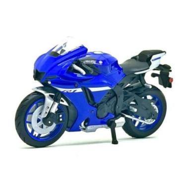 Imagem de Miniatura Moto Yamaha Yzf-R1 2021 1/18 Azul Maisto 35300