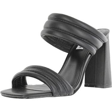 Imagem de Steve Madden Sandália feminina de salto Tahani, Preto, 40