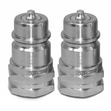 Imagem de TL37-M Pacote com 2 Ag Quick Coupler Macho Bico - Estilo Poppet Acoplamento de trator hidráulico - Iso5675 1/2" Tamanho padrão A maioria dos tratores e máquinas agrícolas