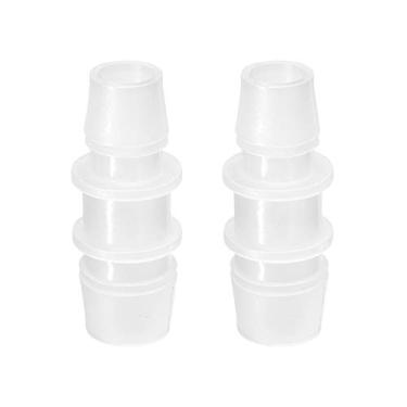 Imagem de Quickun Adaptador redutor de farpa de mangueira de plástico de 1,5 cm a 1,27 cm (5/8" a 1/2") adaptador de união redutora emenda encaixe de junta (pacote com 2)