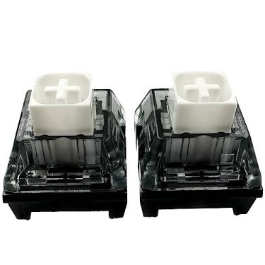 Imagem de Zjmehty Kailh Box Interruptores V2 brancos para teclado mecânico MX para jogos, 5 pinos 45gf clicky/poeira e impermeável/pré lubrificados (branco, 108 peças)