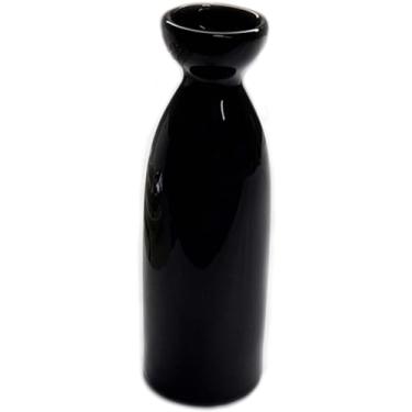 Imagem de JapanBargain, Garrafa de saquê de porcelana para saquê frio e saquê quente segura para micro-ondas (1, 225 ml - Preto)