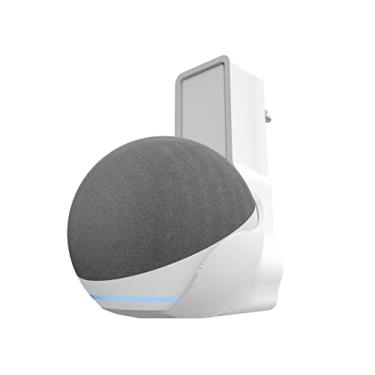 Imagem de Splin Suporte All In One Tomada Para Smart Speaker Alexa Echo Dot 5 ou 4 - Amazon - Modelo Compacto 3.0 (branco)