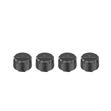 Imagem de Sistema de monitoramento de pressão dos pneus tpms para motocicleta, sensores de pressão dos pneus compatíveis com bluetooth, sem fio, android/ios, moto, carro, tmps(4 Sensors)
