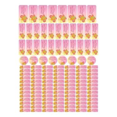 Imagem de Adesivo Etiqueta Escolar Personalizado Vinil Borboleta 129 UN