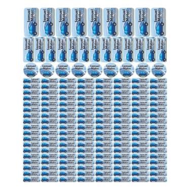 Imagem de Adesivo Etiqueta Escolar Personalizado Vinil Carros 175UN