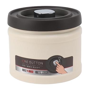 Imagem de Recipiente de café Selado a Vácuo, Vedação Forte a Vácuo, Aço Inoxidável, Armazenamento Hermético, Qualidade Alimentar, para café, chá, Remédios, Rastreador de Data de (1600ML