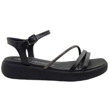 Imagem de Sandália Feminina Papete Casual Dia a Dia Fly Easy com Strass Conforto Ramarim 2424203