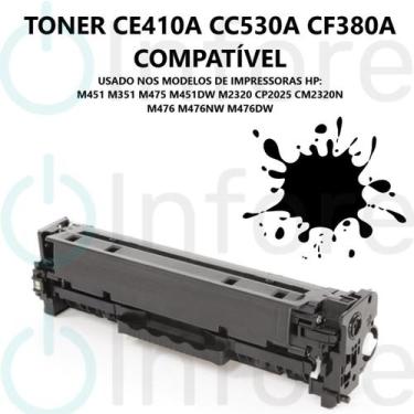 Imagem de Toner Compatível Ce410a Cf380a Cc530a CM2320 CP2025 CM2320N M476 M476N