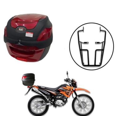 Imagem de Baú 41 litros Awa Proos com Bagageiro para XTZ 125 2002-2016, Vinho