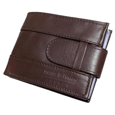 Imagem de Carteira Masculina Em Couro Legitimo Divisorias Ziper Porta Cartão Doc