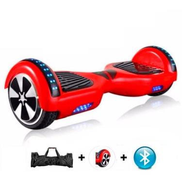 Imagem de Hoverboard 6.5 Polegadas Vermelho - Bluetooth, Led Lateral e Frontal, 