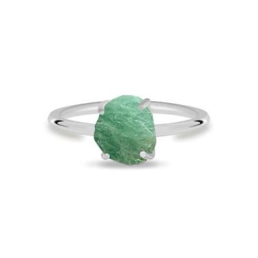 Imagem de Aliança Esmeralda - Cristal Natural, Prata 925