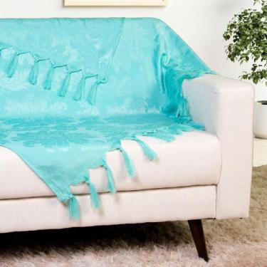 Imagem de Xale para sofá jacquard gigante 2,50x2,80  - decorame, tiffany