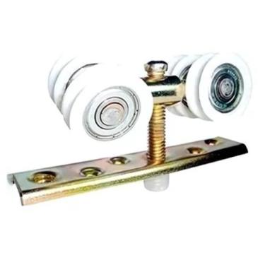 Imagem de Roldana para Trilho 4 Nylon Conc 40Kg Par RPR-4-02 Perfil