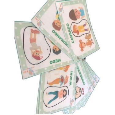 Imagem de Jogo Das Emoções Expressões Cards Plastificados Sentimentos - T&D JOGO