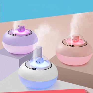 Imagem de Umidificador Ar Infantil Planeta Nave Gatinho Gato Kp-ll13 Luuk Young,