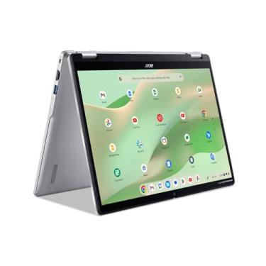 Imagem de Acer Laptop conversível Chromebook Spin 314 CP314-2HN-P3AR | Processador Intel N200 | Tela sensível ao toque WUXGA IPS Corning Gorilla Glass de 14 polegadas | LPDDR5 de 4 GB | eMMC de 64 GB | Wi-Fi 6E