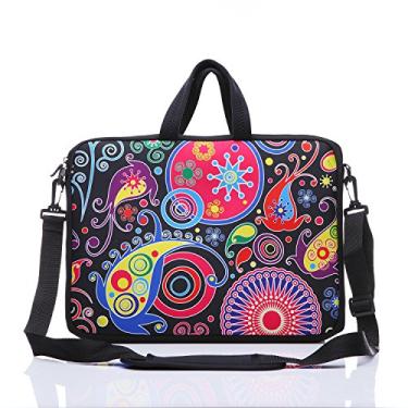 Imagem de YIDA – Capa de ombro e bolsa de tablet para laptop de 10 polegadas para a maioria dos iPad/notebook/eBook/leitores de 25 cm 25,4 cm 25,4 cm 25,4 cm, Classic Colourful, 9.7Inch/10Inch/10.1Inch/10.2Inch
