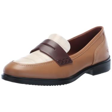 Imagem de ECCO Mocassim feminino clássico de 15 centavos, Caxemira/calcário/chocolate, 11-11.5