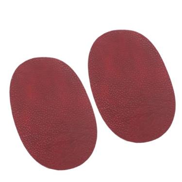 Imagem de Joyangy Pacote com 2 adesivos de cotovelo para suéteres, remendos de joelho costurados de couro PU, remendos de reparo de tecido de roupas, artesanato para chapéus, jaquetas, camisas, calças