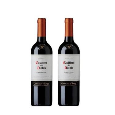 Imagem de Kit Vinho Casillero Del Diablo Carmenere Reserva 750ml 2uni - Concha Y