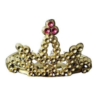 Imagem de Kit Com 24 Unidades De Mini Coroa De Princesa Dourada Pente - Lynx