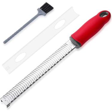 Imagem de Ralador culinário fino profissional inox de queijo e cítrico - bazar c