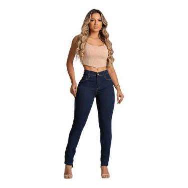 Imagem de Calça Jeans Feminina Tradicional Com Elastano Cintura Alta - Ntd MODAS